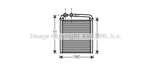 AVA QUALITY COOLING Теплообменник, отопление салона VWA6256